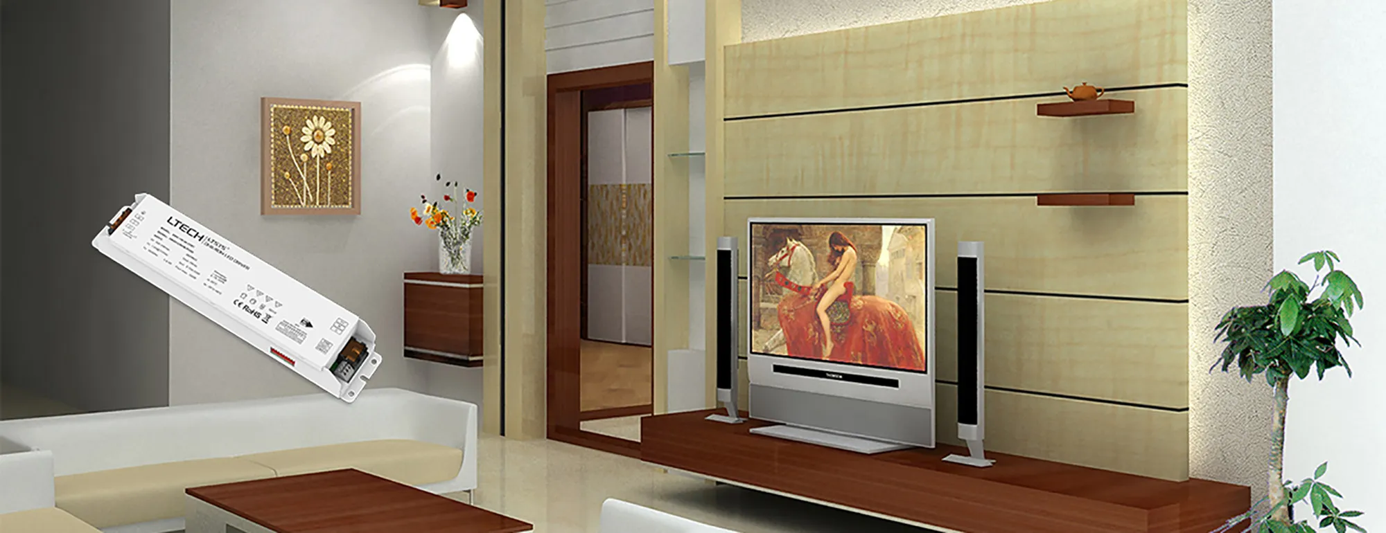 DMX512/RDM, Push Dim, PWM, 150W, C.Voltage Dimmable Driver, 24V 3.12A x 2CH, EFF>91%, 3yrs Warranty. DMX-150-24-F2M1  LTECH DMX Constant Voltage